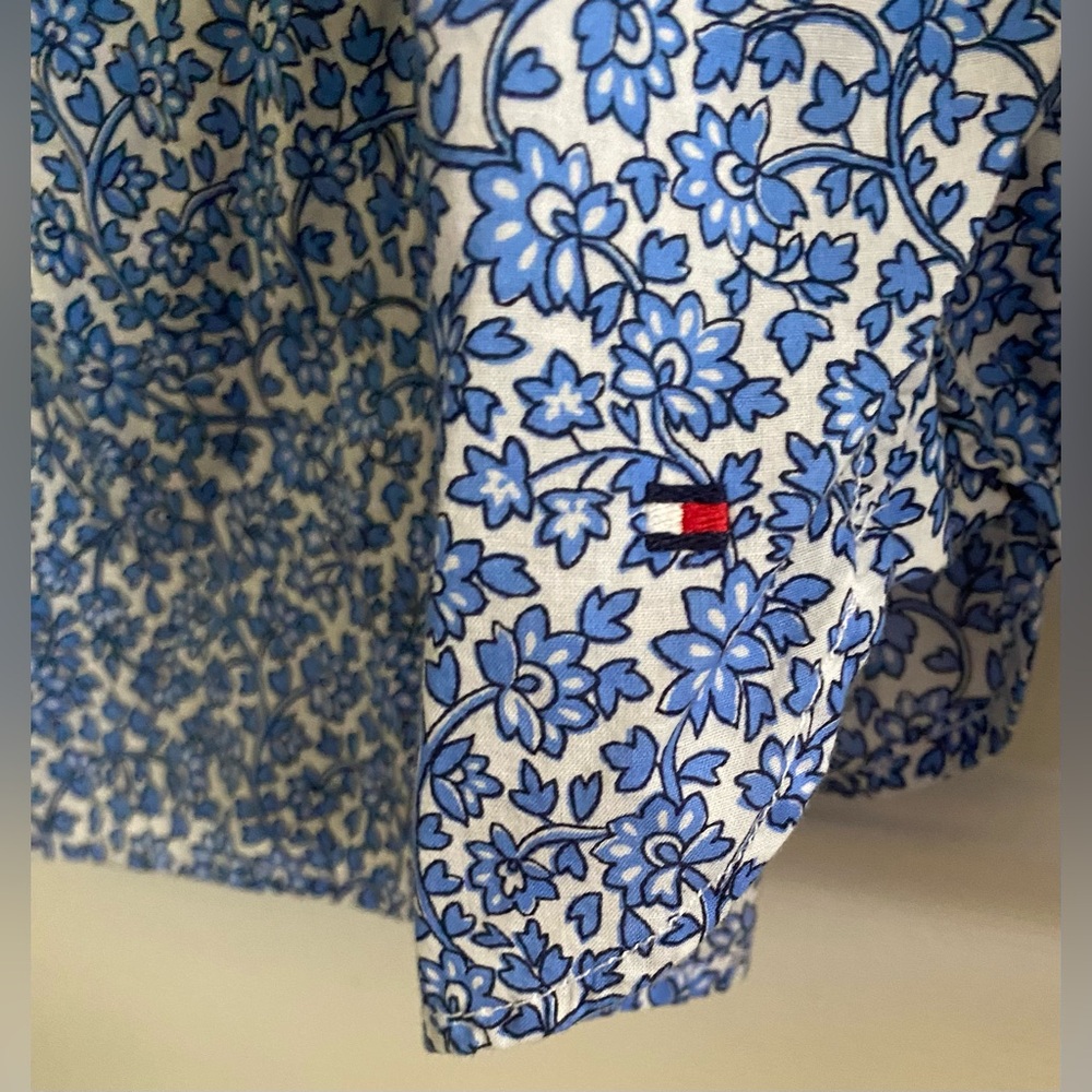 Tommy Hilfiger Blue Floral Women's Shirt - Picture 4 of 11